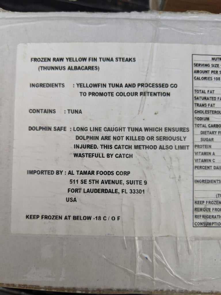 Ahi Tuna (Sushi Grade) - Salty Peaks Gourmet Meats