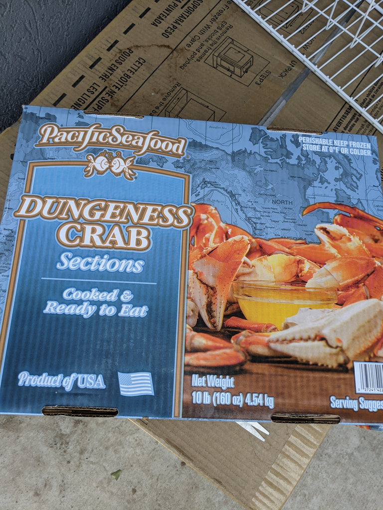 Dungeness Crab Clusters, 10 Lb - Salty Peaks Gourmet Meats