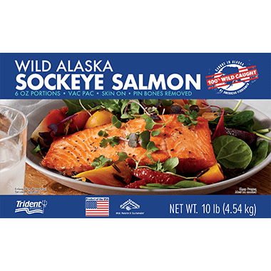 Wild Alaskan Sockeye Salmon Portions, 10 Lb - Salty Peaks Gourmet Meats